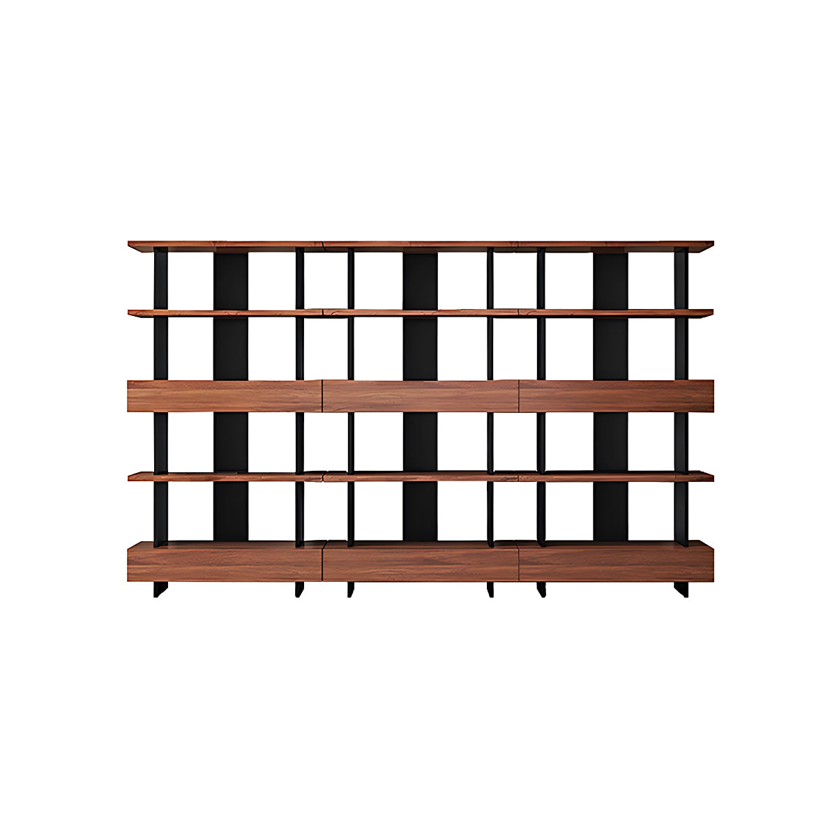 Eco-Friendly Wooden Bookshelf, Modern Storage with Multi-Layer Shelves