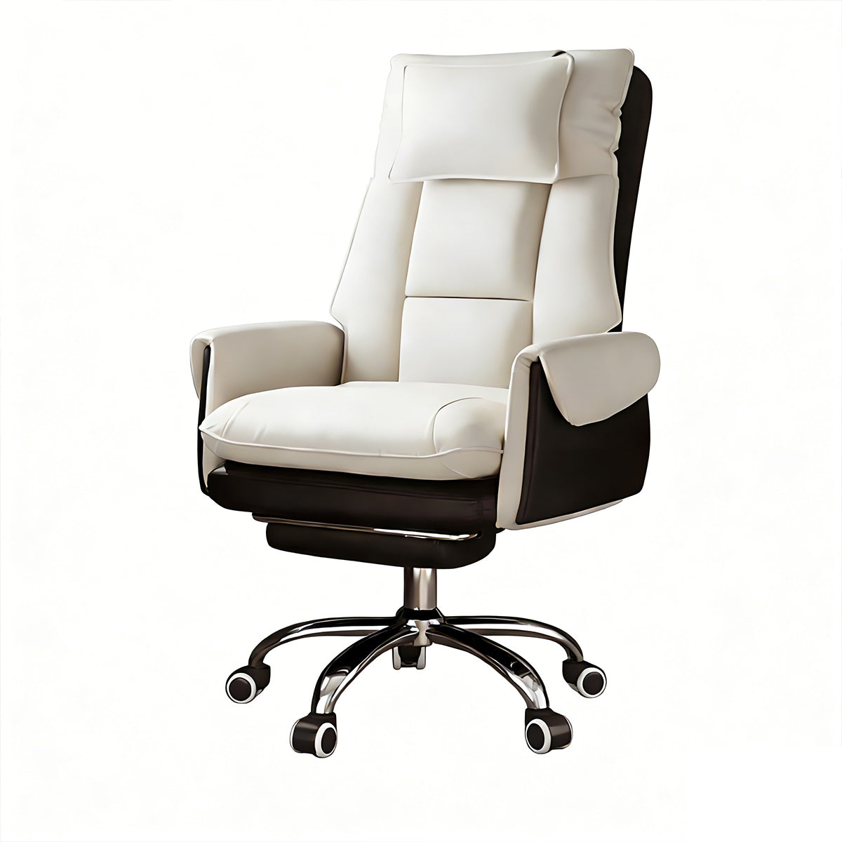 Reclining Executive Chair with Pillow and Double Foam Cushions
