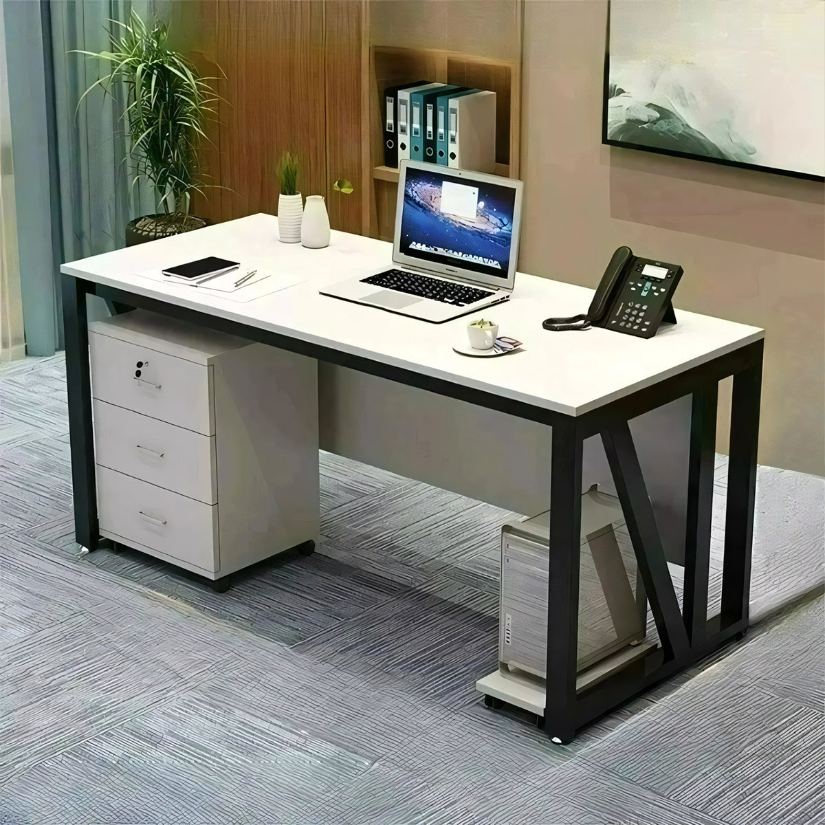 Executive Office Desktop Computer Desk Simple and Modern