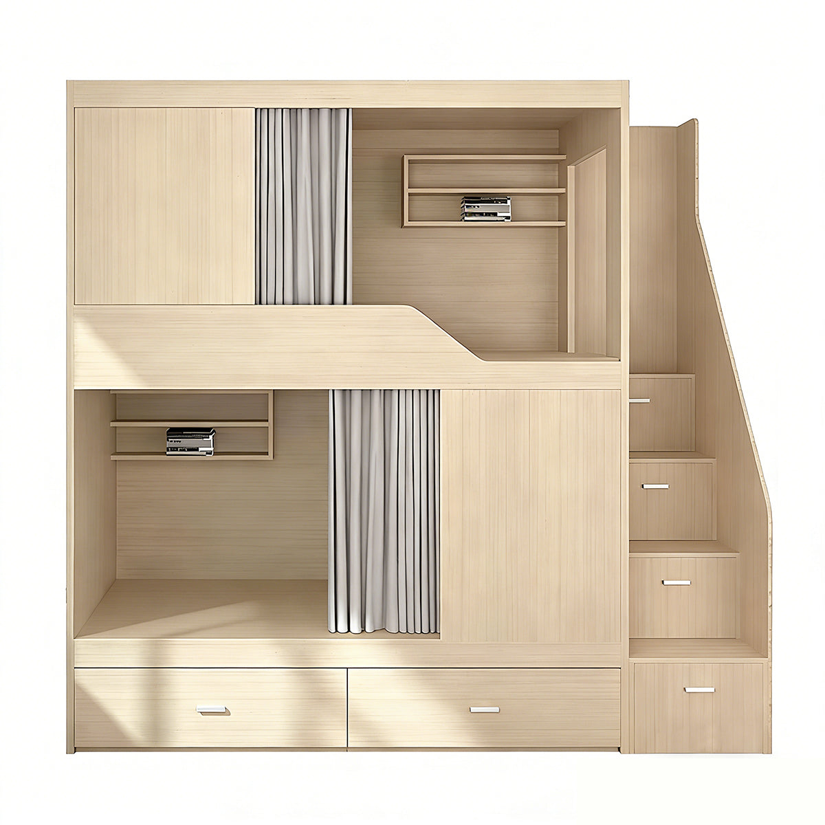 Multi-functional Solid Wood Bunk Bed for Bedroom