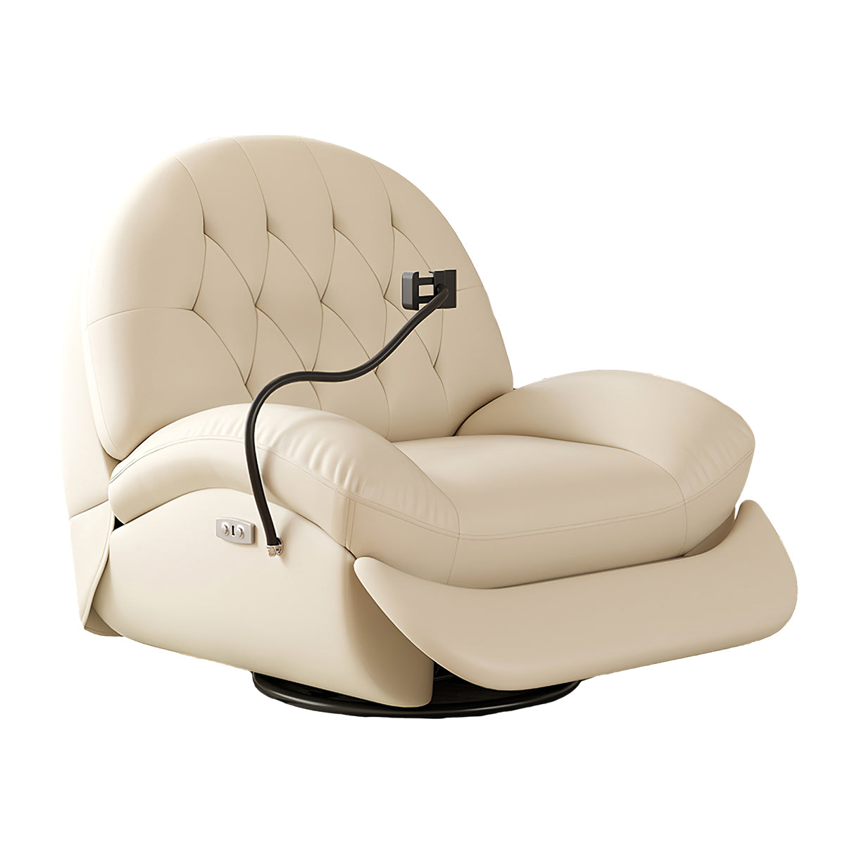 Multi-Functional Semi-Circular Backrest Recliner Sofa with Phone Holder