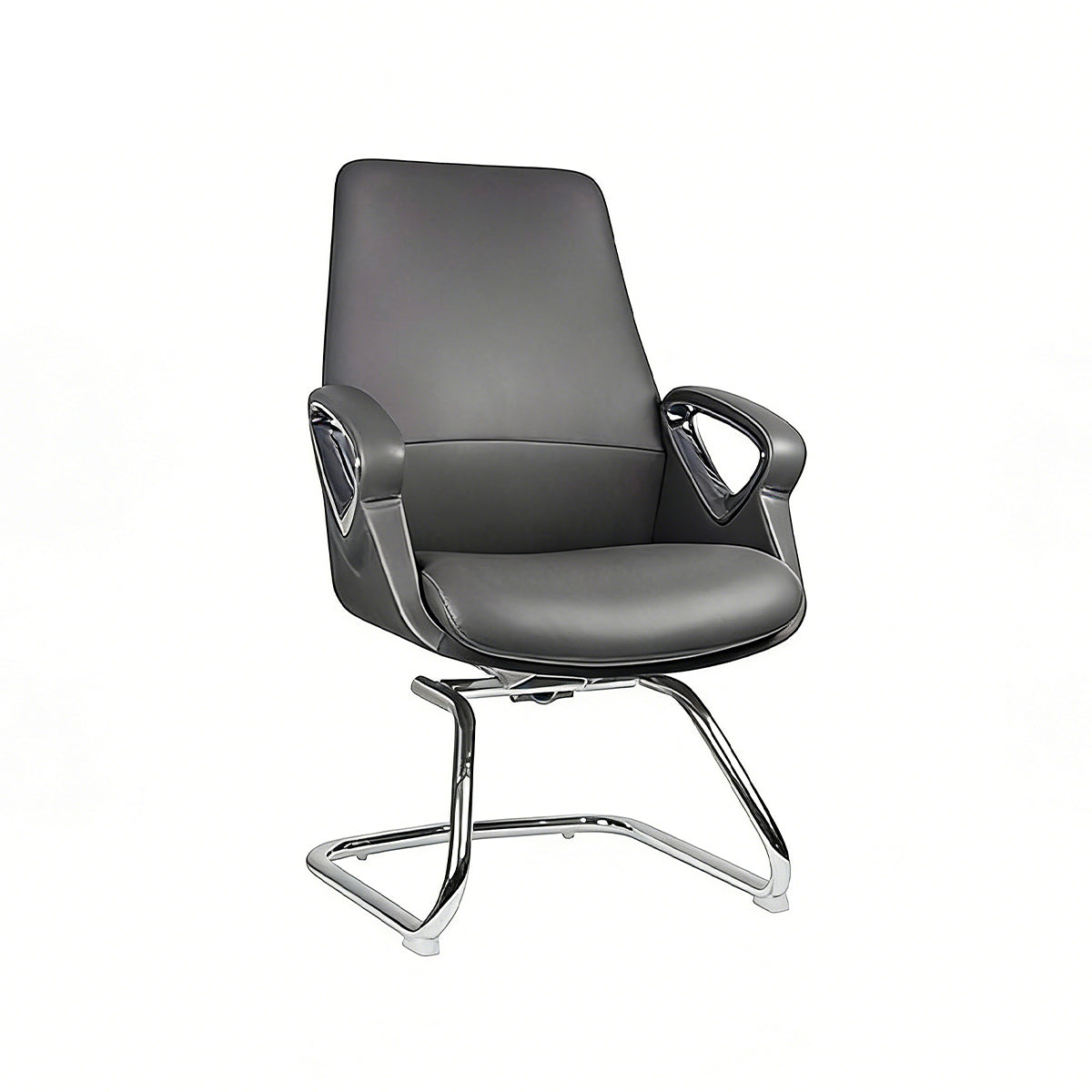 Streamlined Office Chair with Tilt, Adjustable Height & Silent Casters