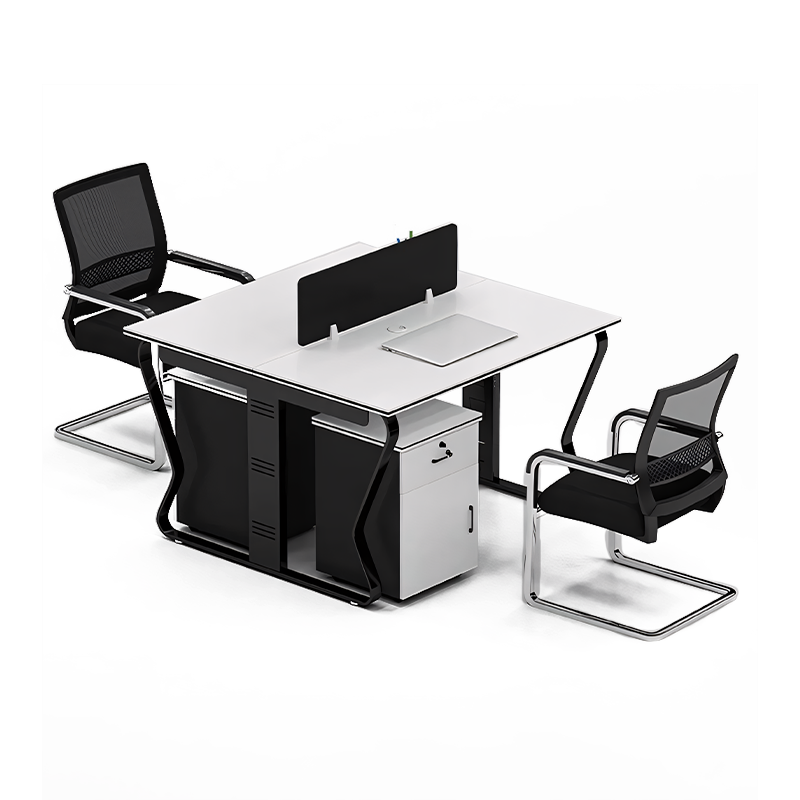 Modern Office Concept Computer Workstation Desk and Chair Combination