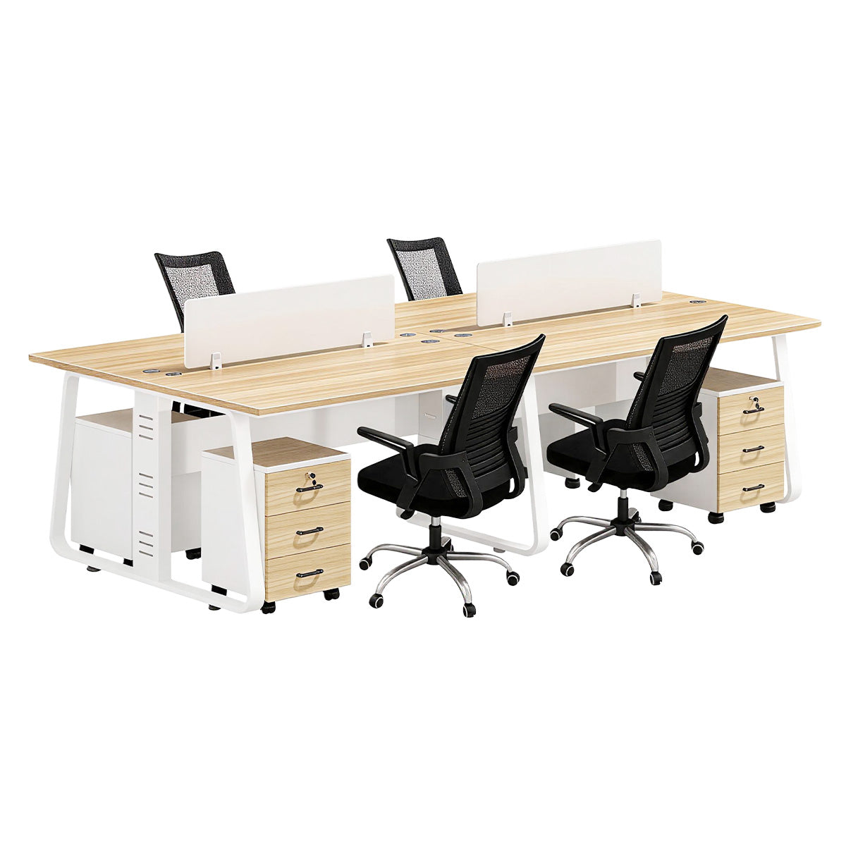 Fully Upgraded Flexible Combination Face to Face Two Person Desk