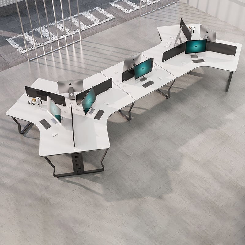 Modern U-Shaped Office Workstation