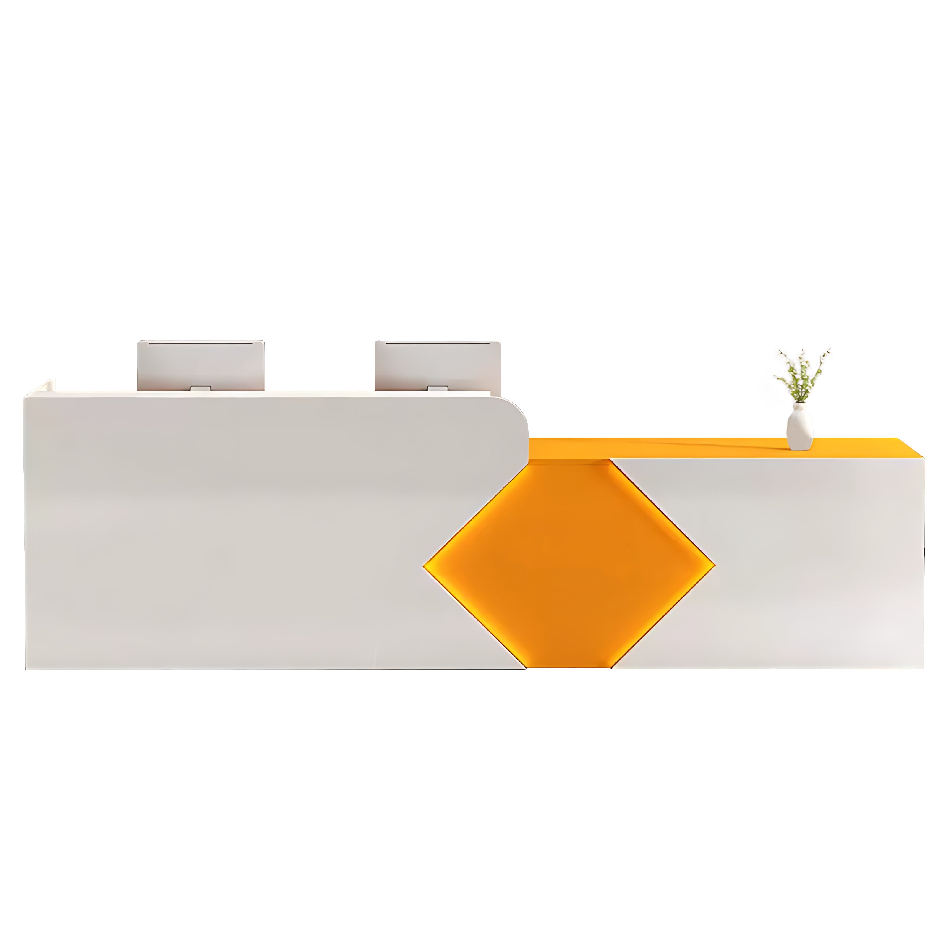 Simple Modern Company Reception Desk Rectangular Reception Desk