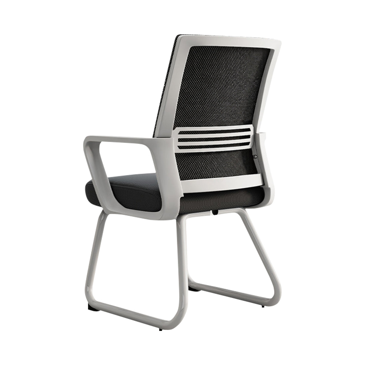 Office Workstation, Black & White L-Shaped Base, Black & White finish, L23" x W25" x H41", for meeting room or boardroom, modern boardroom furniture