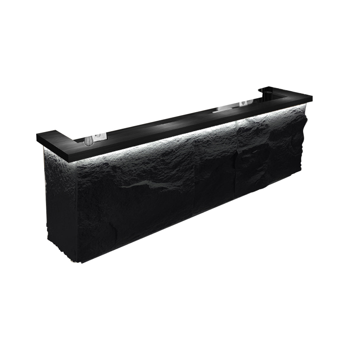 New Chinese Style Vintage Imitation Stone Reception Desk