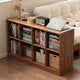 Classic Wooden Bookshelf with Open Compartments and Rounded Edges
