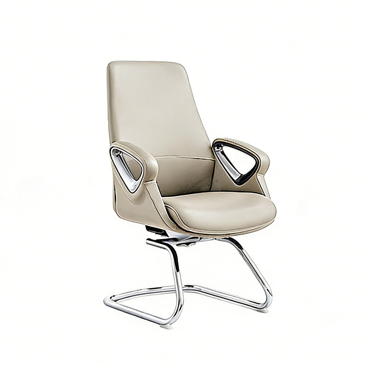 Streamlined Office Chair with Tilt, Adjustable Height & Silent Casters