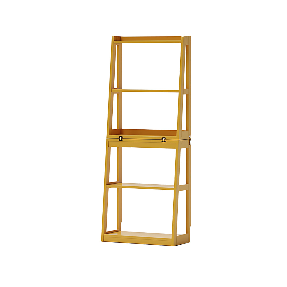 Minimalist Solid Wood Folding Bookshelf Multi-Layer Storage Floor Standing