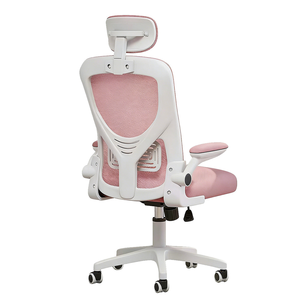 Ergonomic Mesh Office Chair with Adjustable Armrests, Lumbar Support, and Latex Seat Cushion