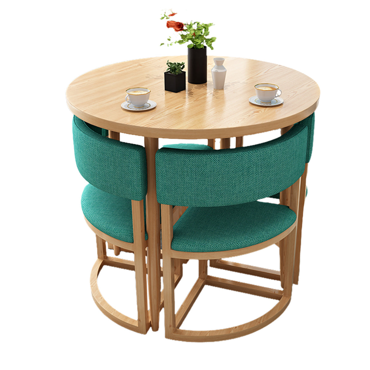 4-Seater Office Table and Chair Set