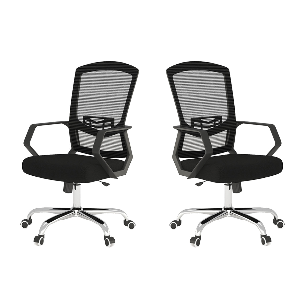 Modern Minimalist Office Desk with Built-In Outlets & Ample Storage