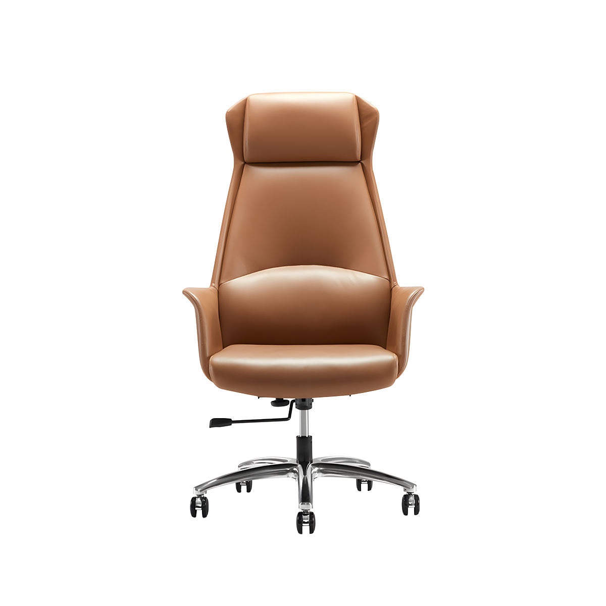 Italian-Style Luxurious Dark Brown L-Shaped Executive Desk with Spacious Desktop Design