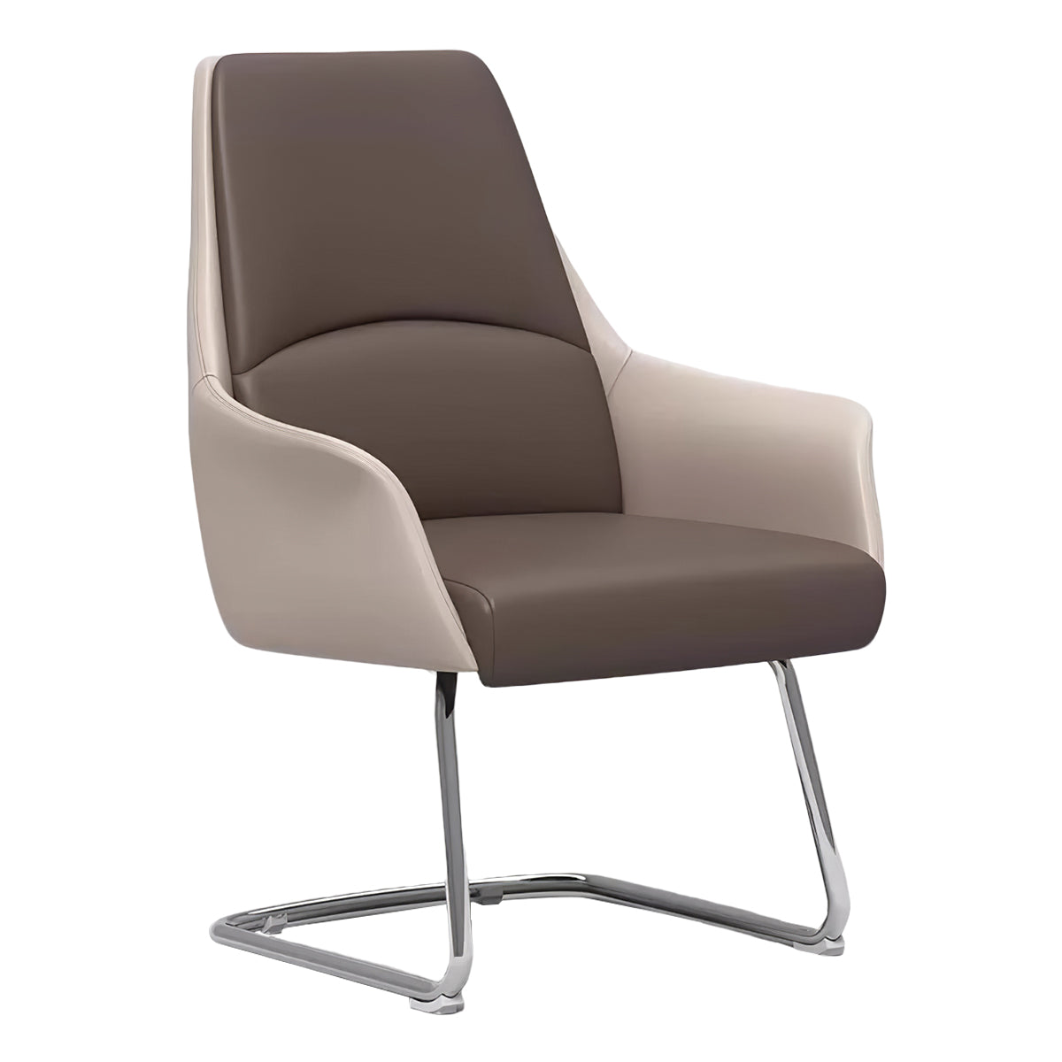 Modern Business-Style Rectangular Conference Table with Sturdy Legs