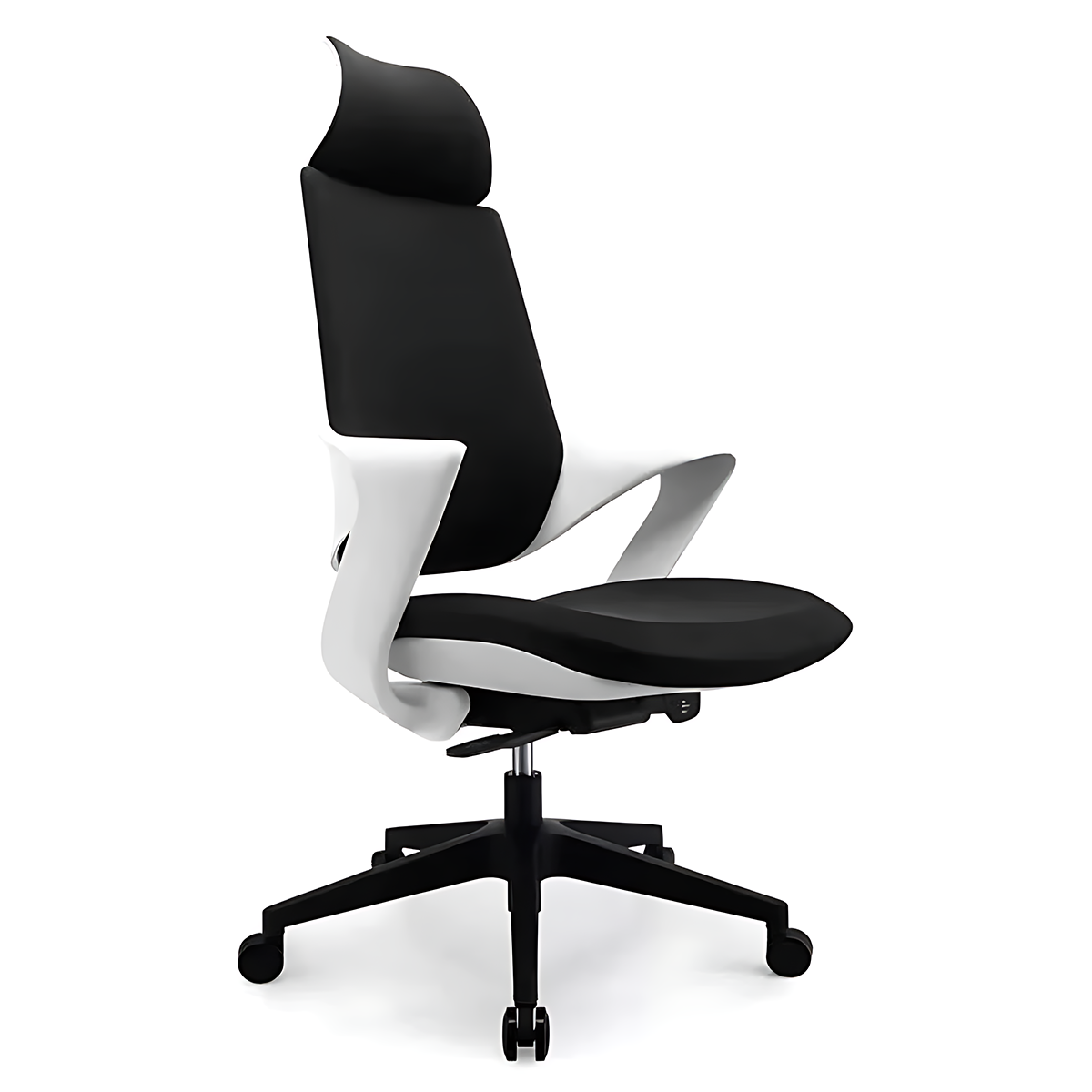 Modern Minimalist Office Desk Featuring Elegant Partition Screen Design