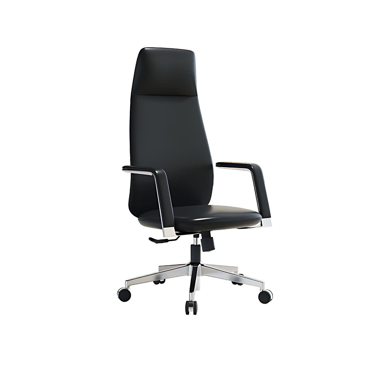 Modern Height-Adjustable Executive Desk with Power Outlets and Secure Side Storage