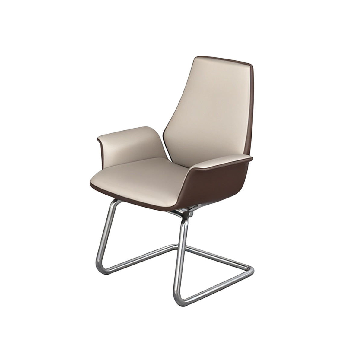 Stable Modern Conference Table with Eco Friendly Board and Scratch Resistant Leather Surface