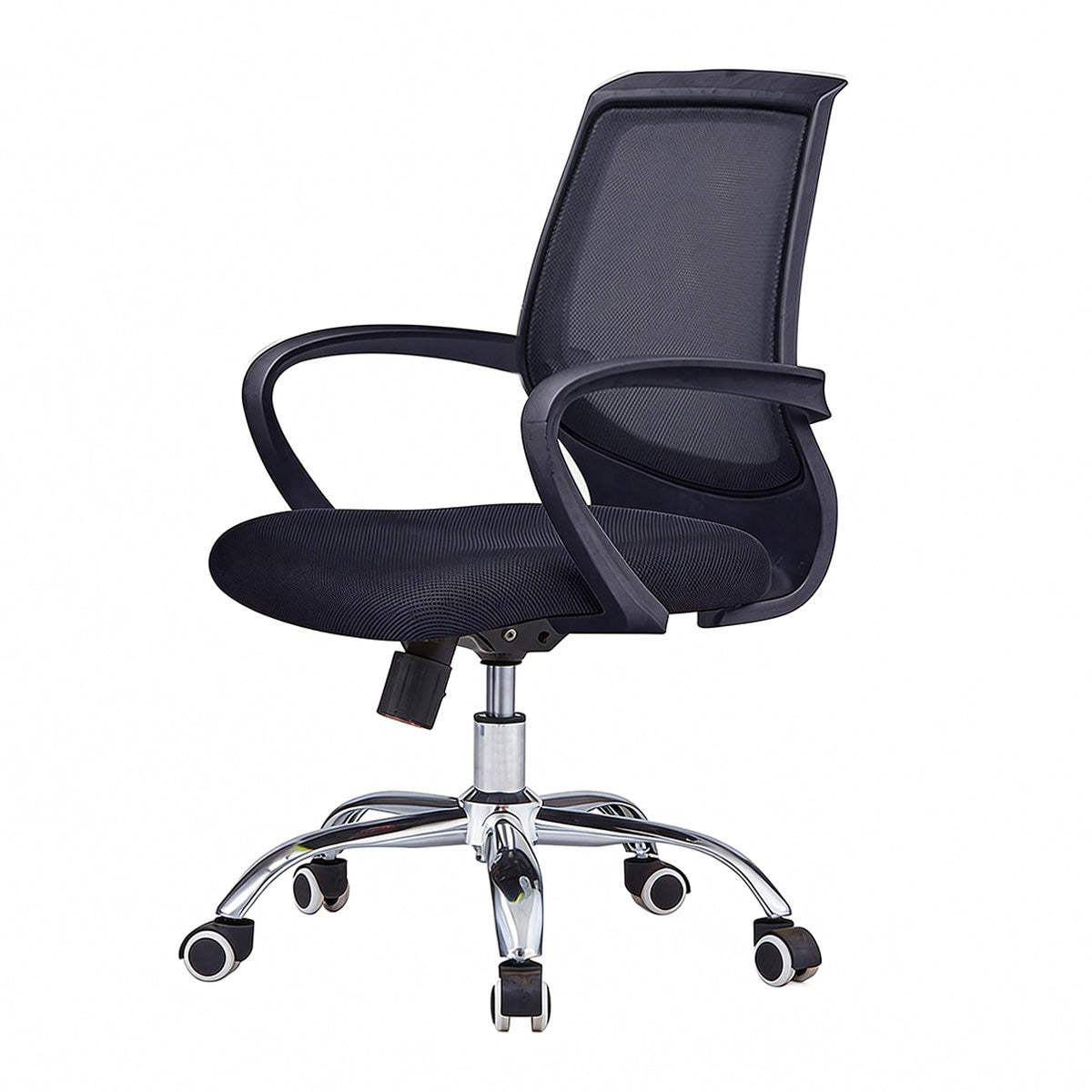 Modern Minimalist Office Desk – Two-Tone Office Workstation with Cable Management