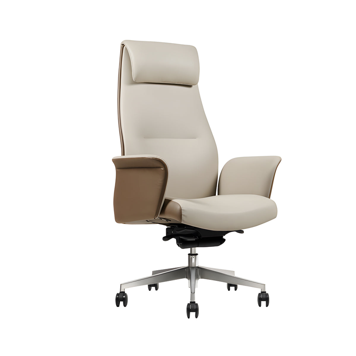 Durable Executive Desk with LED Lighting & Multi-Function Storage