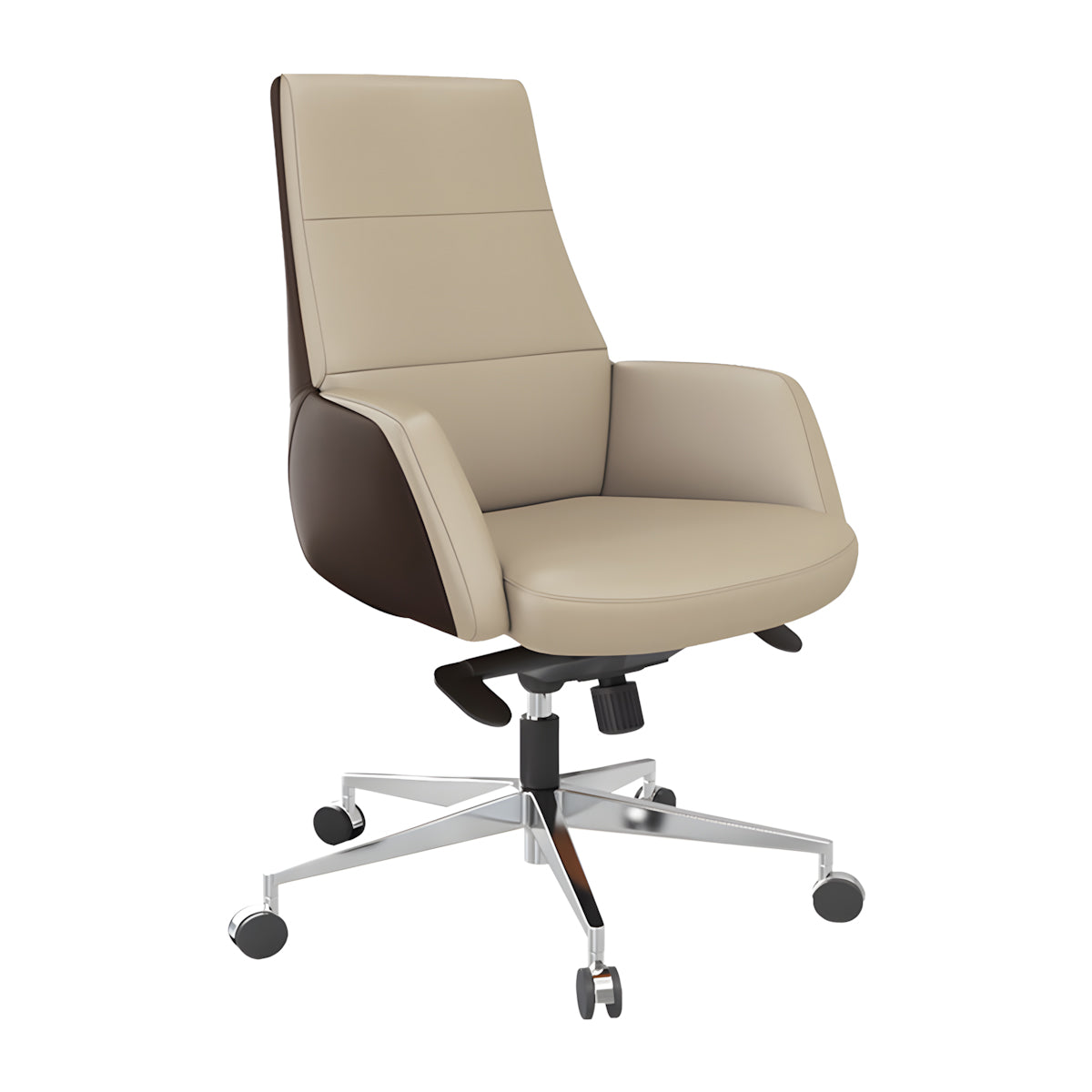 Office Chair, Khaki Mid-Back Rolling Base Chair, for office workstation, ergonomic office furniture