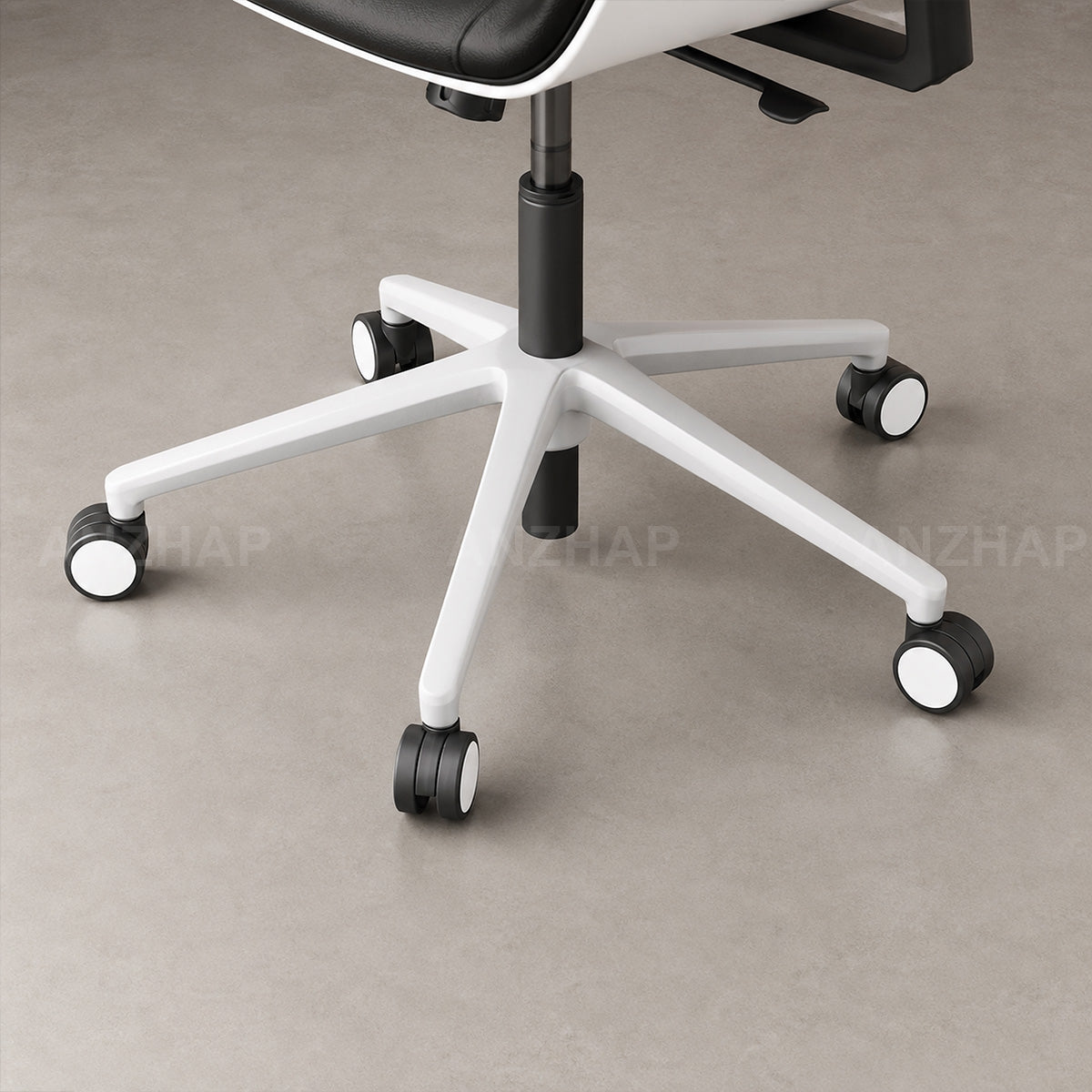 High-Back Office Chair with Adjustable Armrests, Recline, Swivel & Quiet Casters