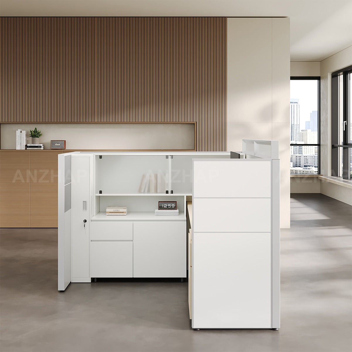 Professional Single Person Office Workstation Desk