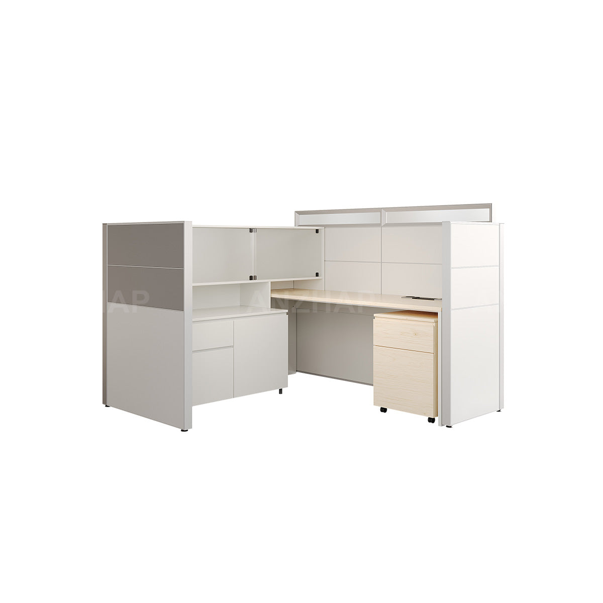 Professional Single Person Office Workstation Desk