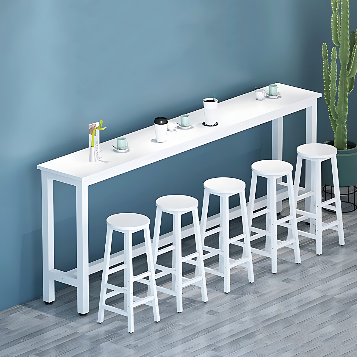 Solid Wood Bar Table Narrow Long Bar Top Table（Sale Event）