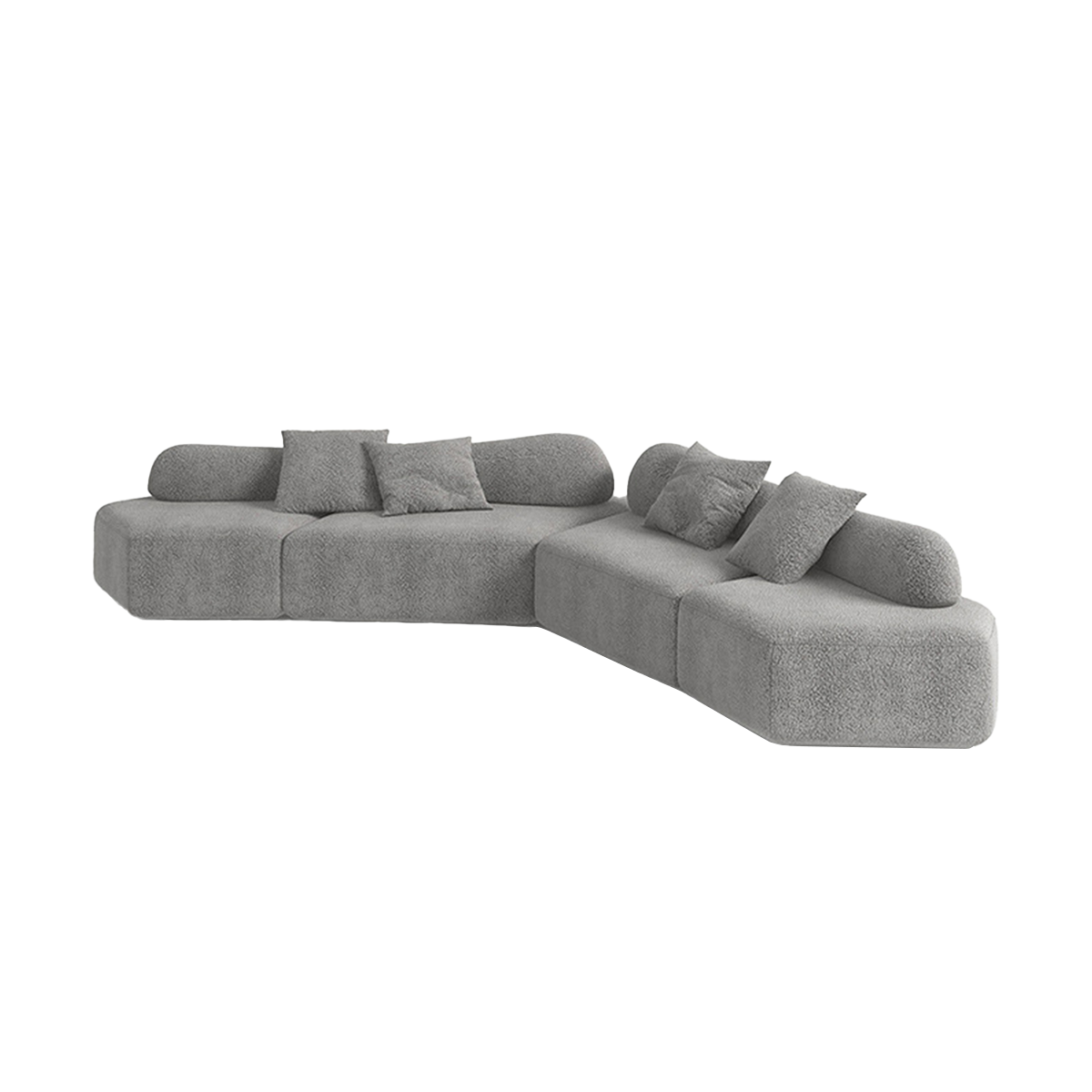 Italian-Inspired Minimalist Modular Backrest Sofa