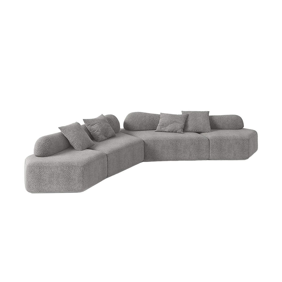 Italian-Inspired Minimalist Modular Backrest Sofa