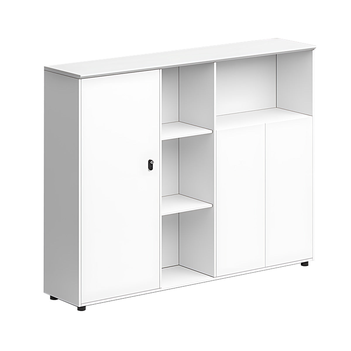 Minimalist Steel Office Desk with Cable Management