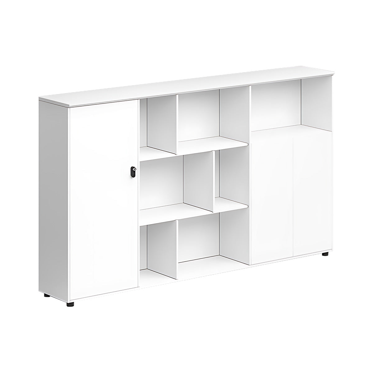 Minimalist Steel Office Desk with Cable Management