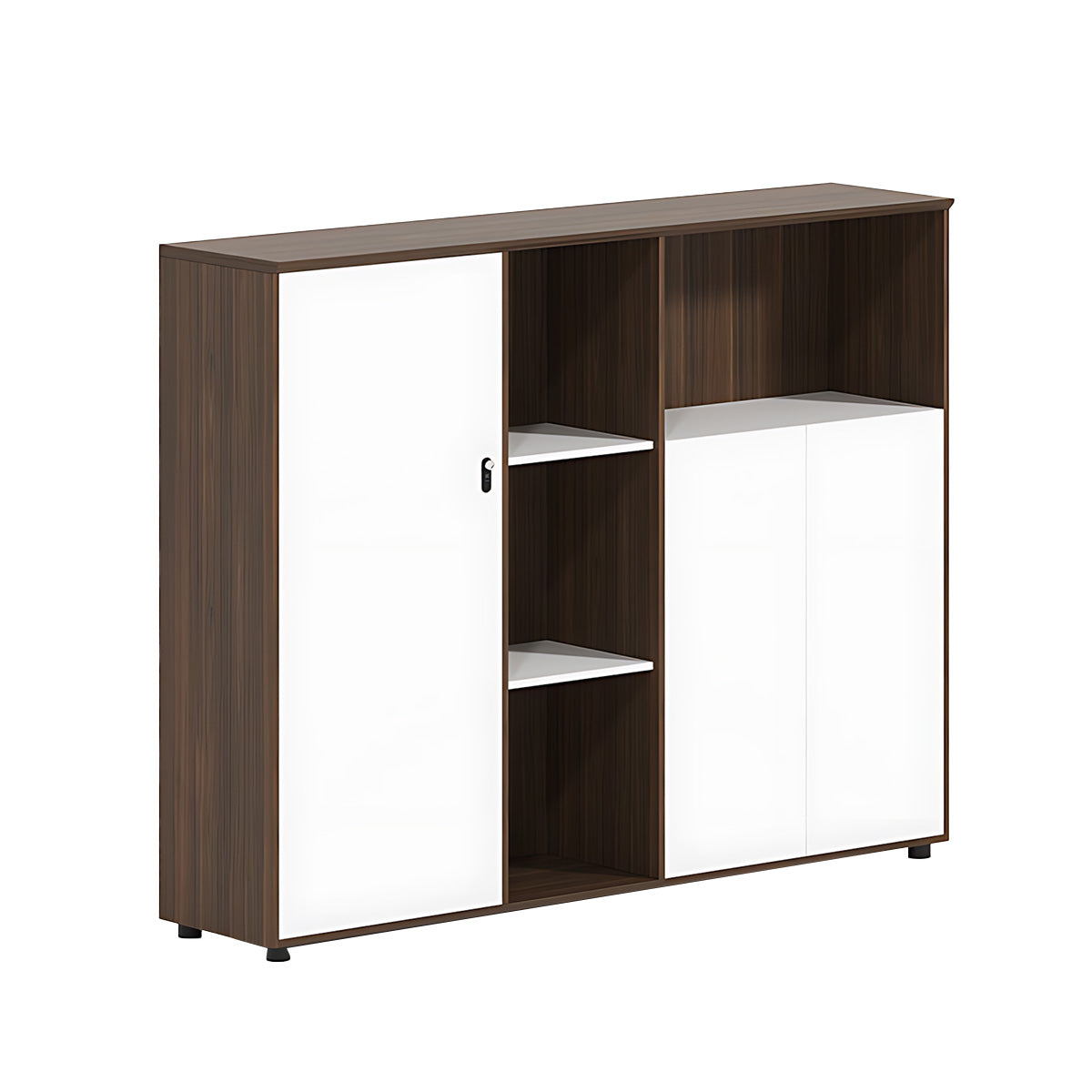 Minimalist Storage Cabinet with Mechanical Lock for Home and Office