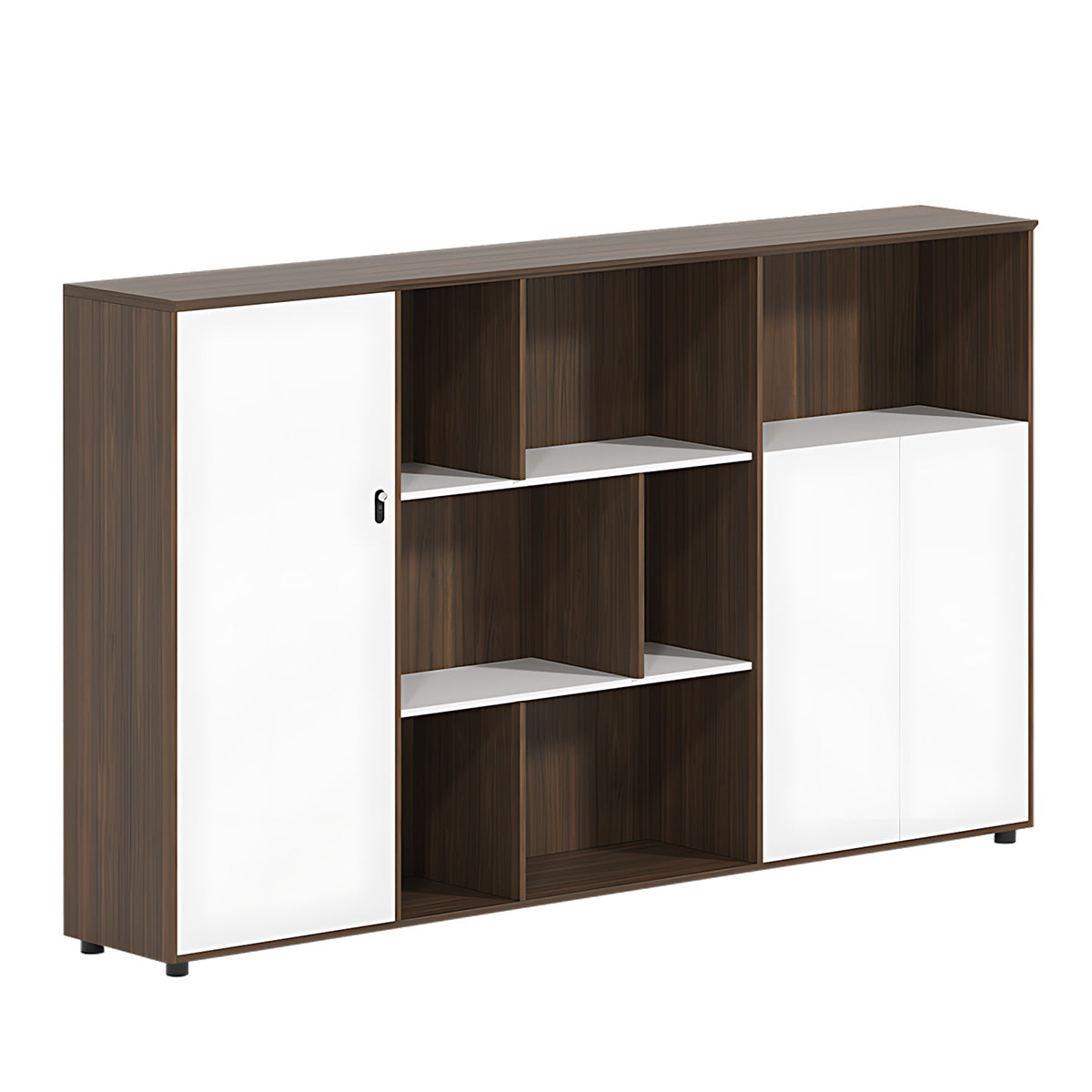 Minimalist Storage Cabinet with Mechanical Lock for Home and Office