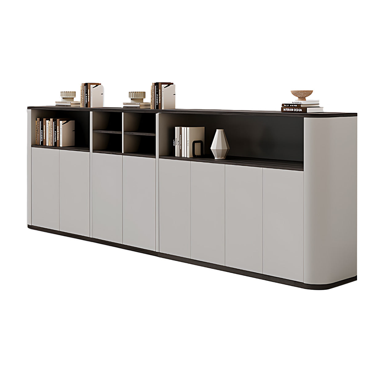 Sophisticated Multi-Functional Executive Desk with Adjustable Height for Home Office or Workspace