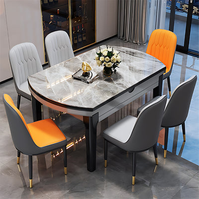 Sleek and Chic Expandable Multifunctional Dining Table（West Coast）