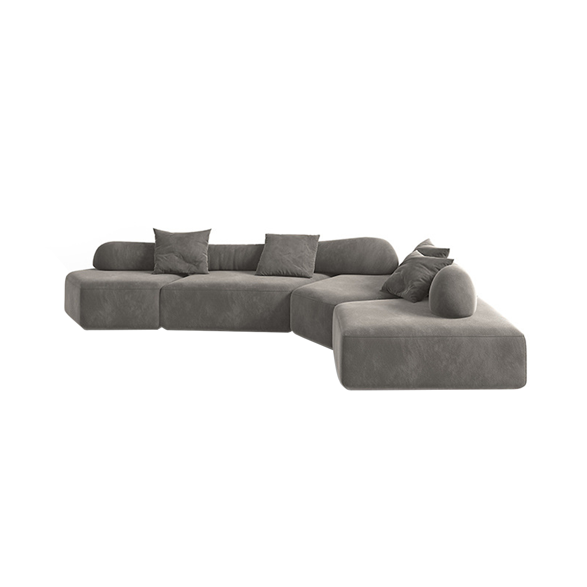 Italian-Inspired Minimalist Modular Backrest Sofa