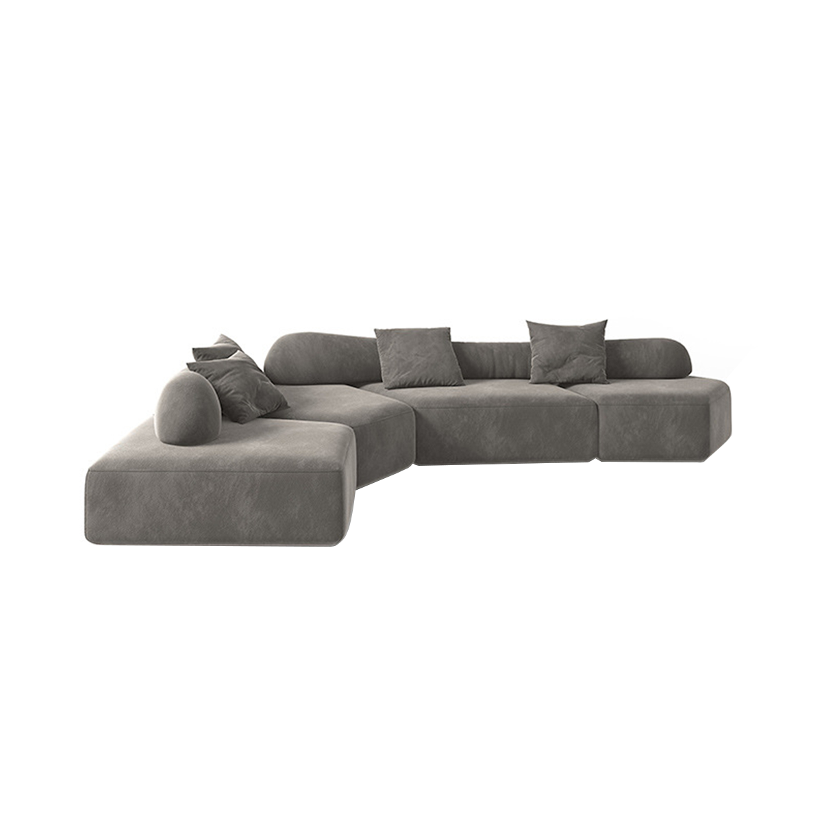 Italian-Inspired Minimalist Modular Backrest Sofa