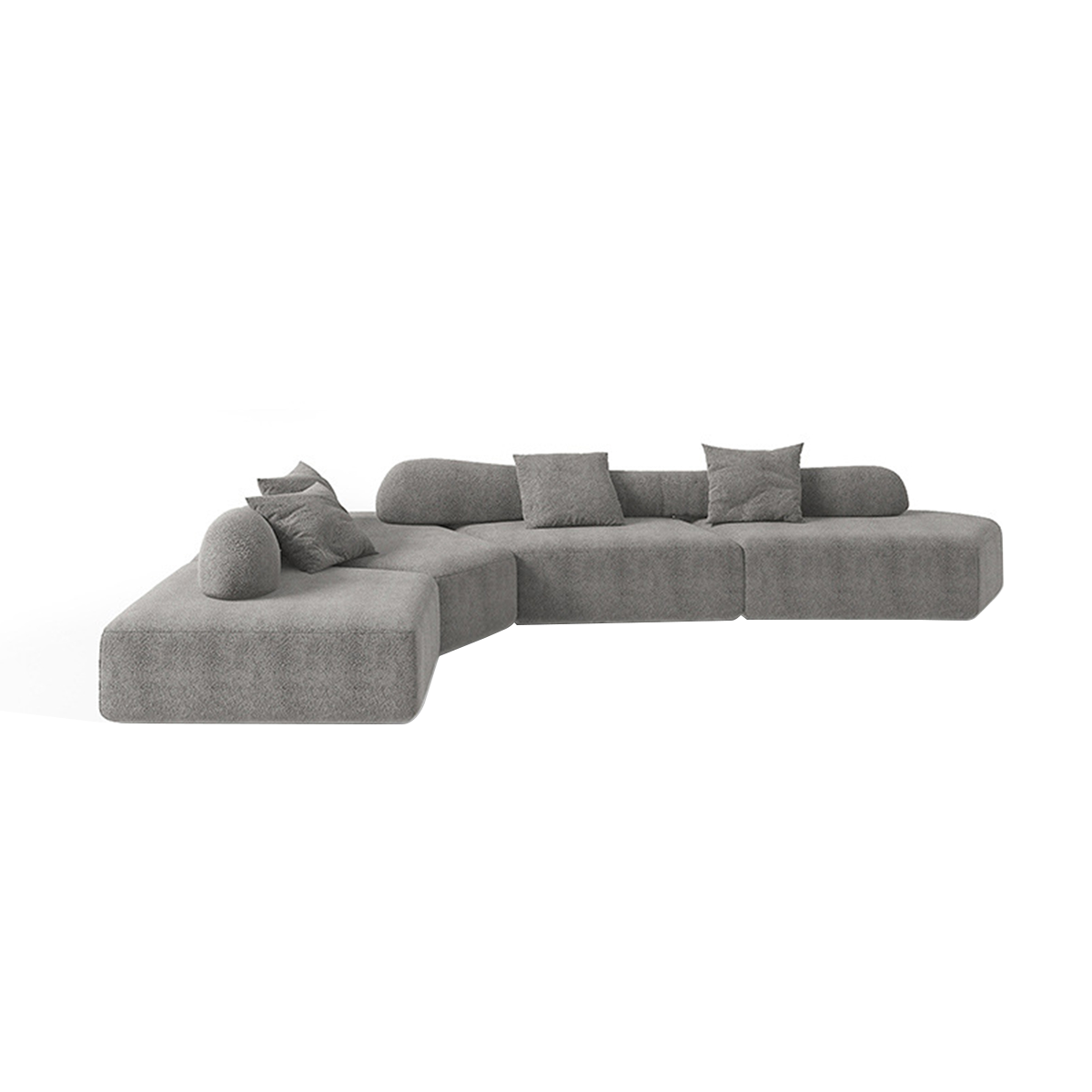 Italian-Inspired Minimalist Modular Backrest Sofa