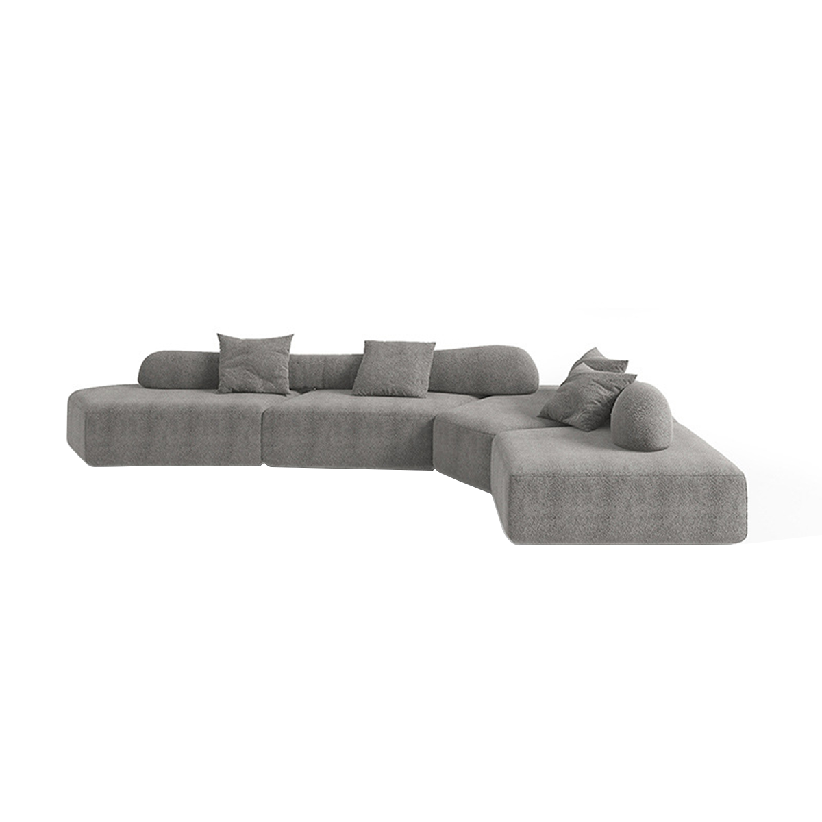 Italian-Inspired Minimalist Modular Backrest Sofa