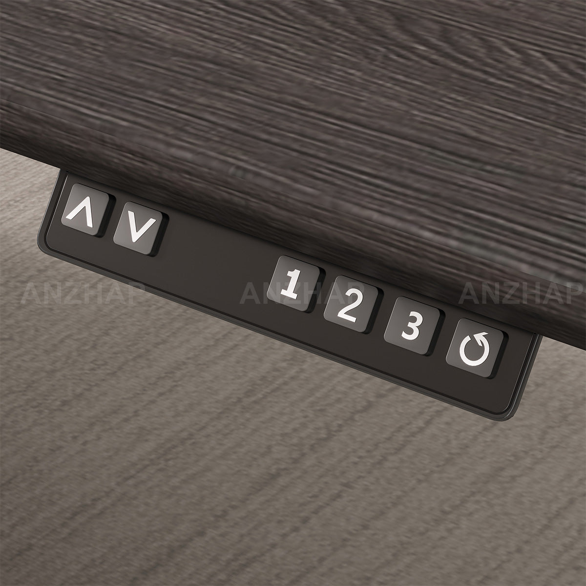 Electric Height-Adjustable Executive Desk with Power Outlet and Side Storage Cabinet (In Stock)