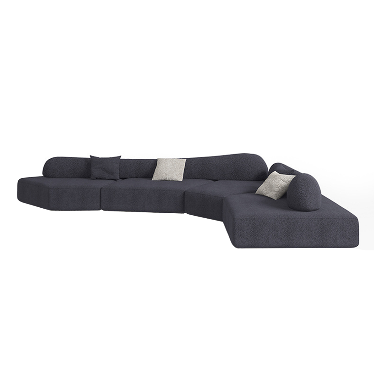 Italian-Inspired Minimalist Modular Backrest Sofa