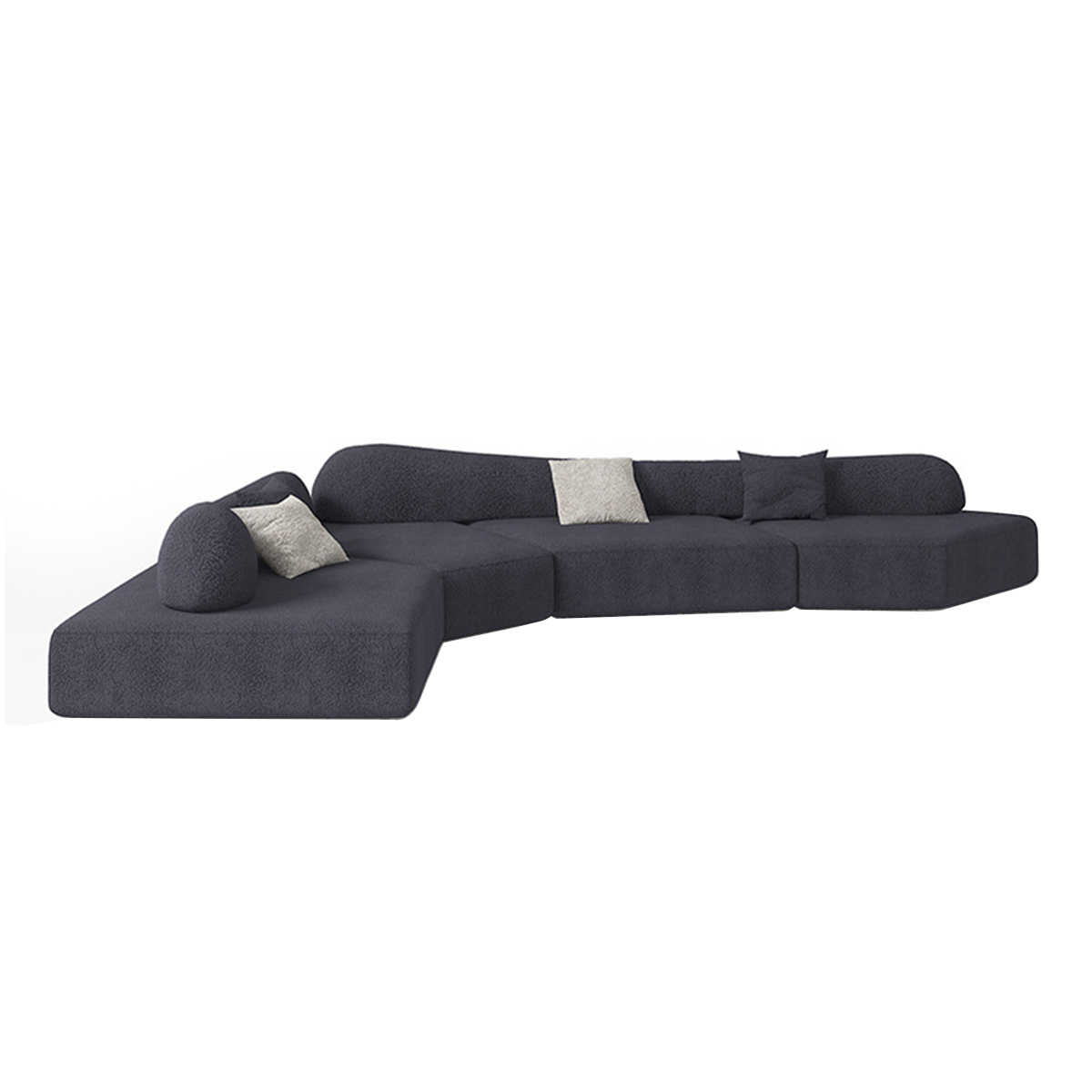 Italian-Inspired Minimalist Modular Backrest Sofa