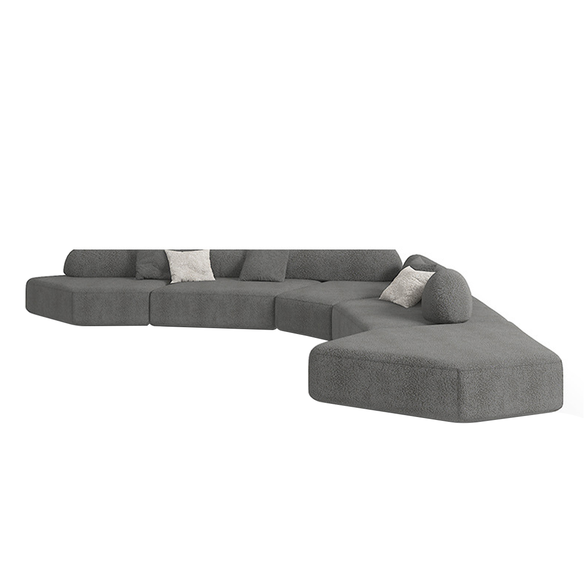 Italian-Inspired Minimalist Modular Backrest Sofa