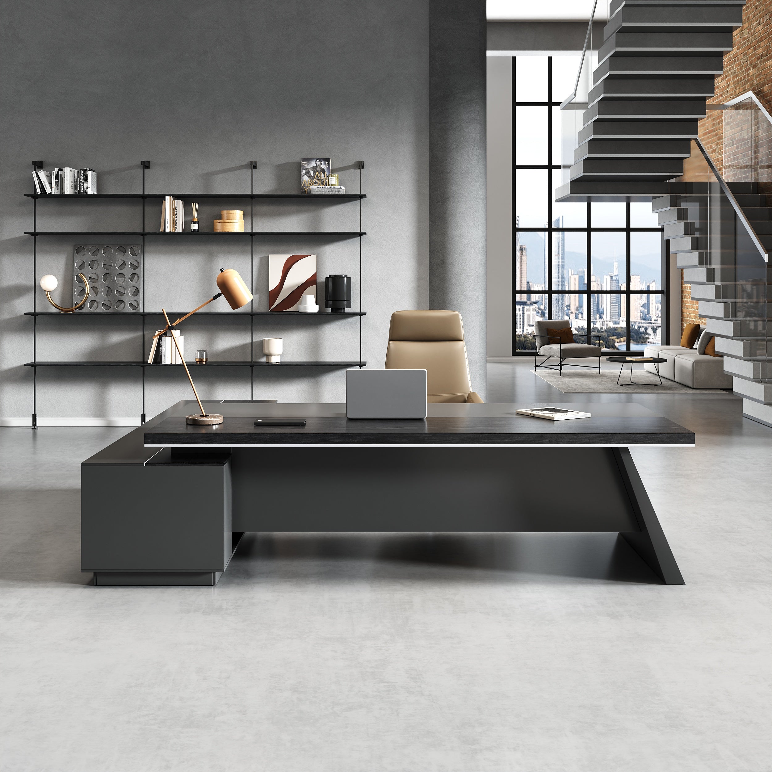 Minimalist Modern Executive desk for home office