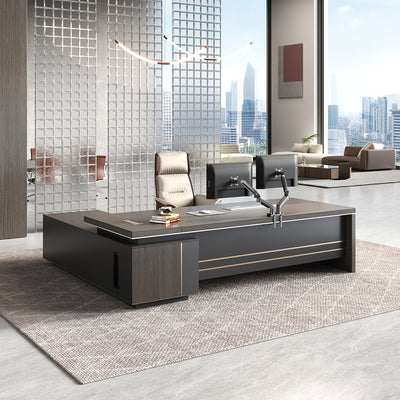 Stylish Minimalist Executive Desk with Spacious Work Surface