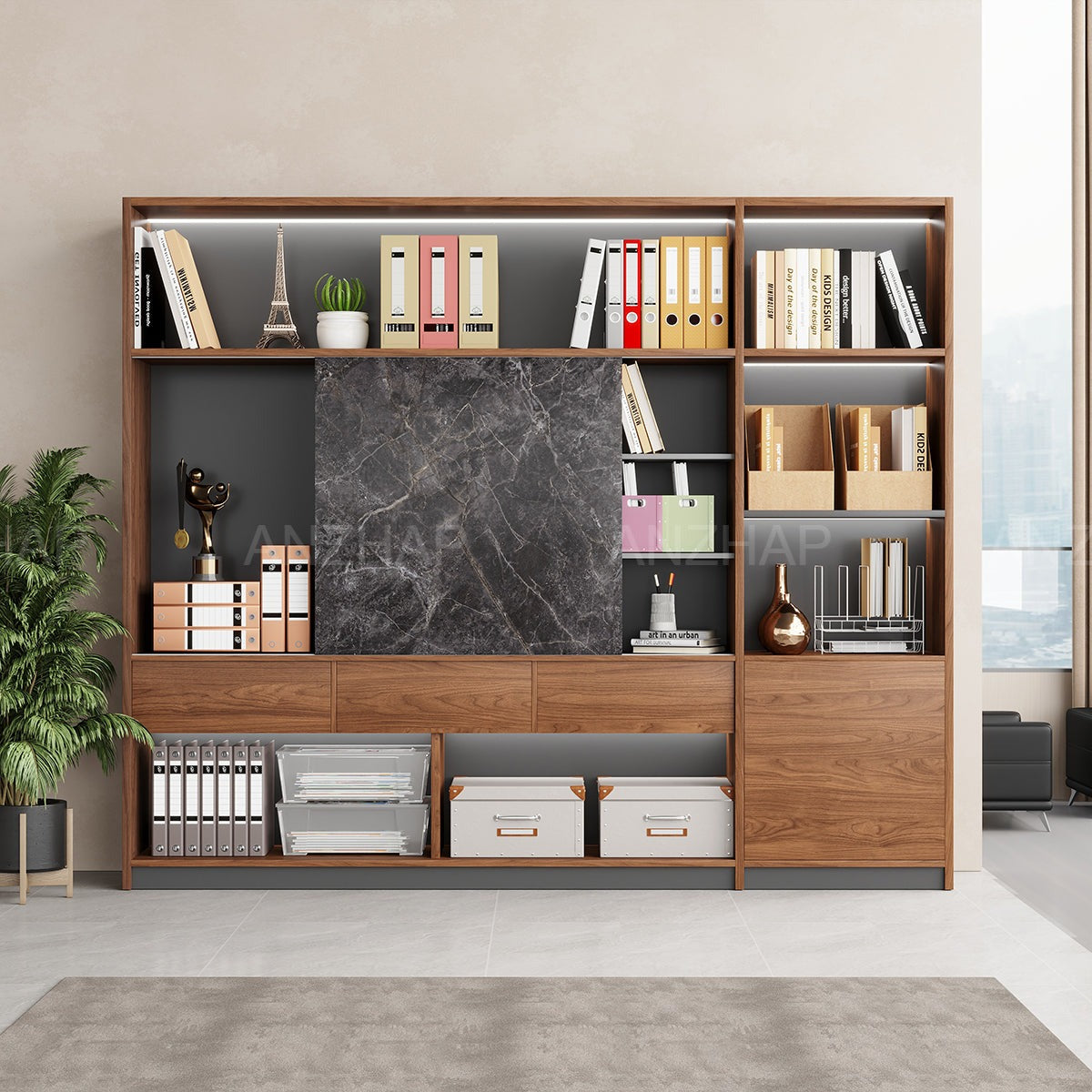 Timeless L-shaped Executive Desk with Spacious Legroom（Stock Items）