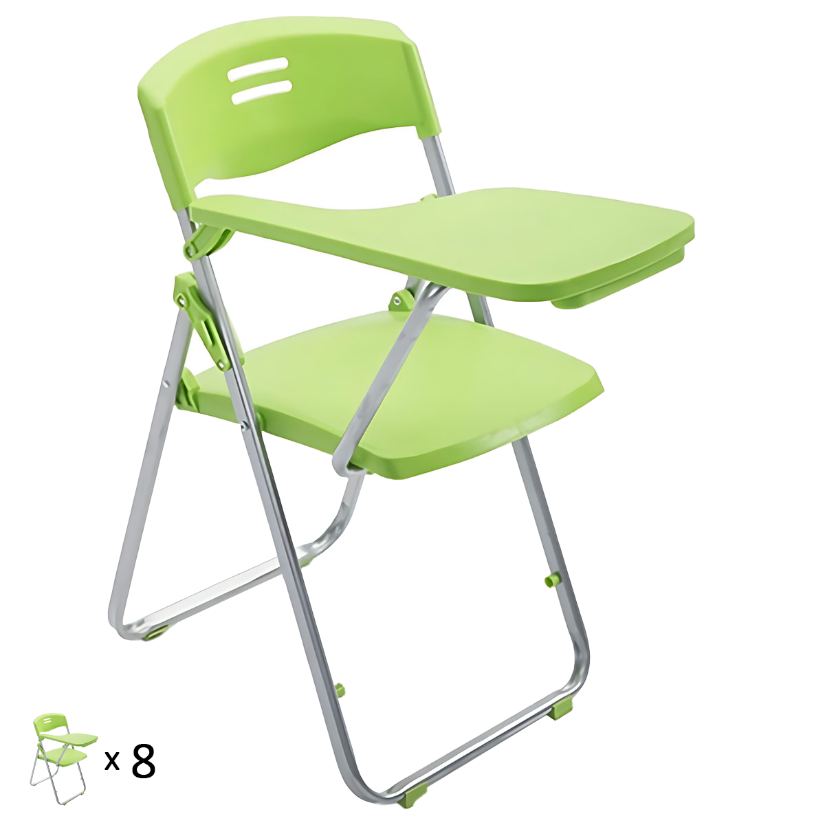 Folding Training Chair with Writing Board and Book Pocket